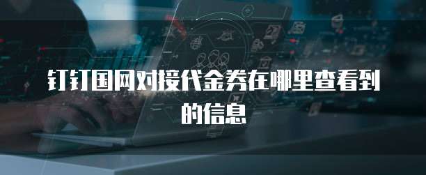 钉钉国网对接代金券在哪里查看到的信息