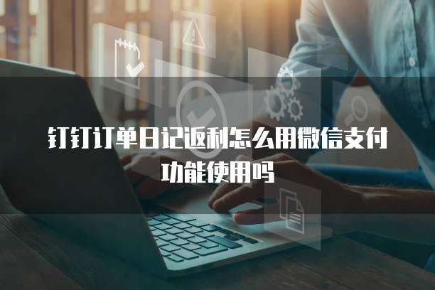 钉钉订单日记返利怎么用微信支付功能使用吗