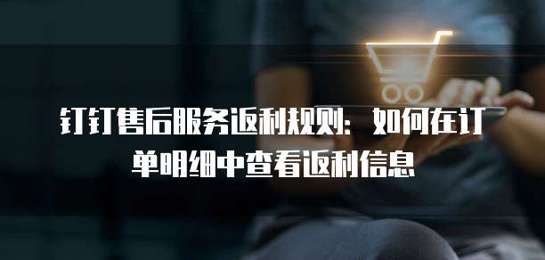 钉钉售后服务返利规则:如何在订单明细中查看返利信息