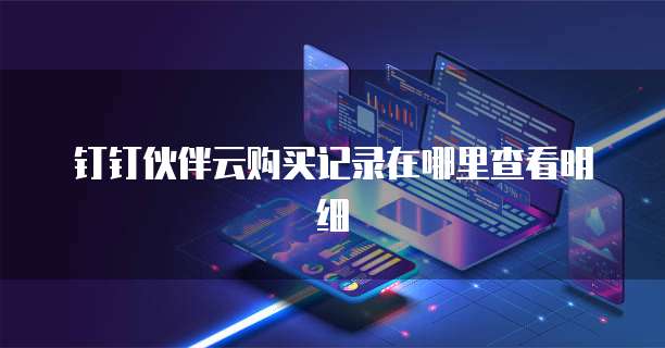 钉钉伙伴云购买记录在哪里查看明细