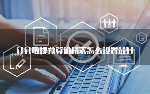 钉钉敏捷预算价格表怎么设置最好