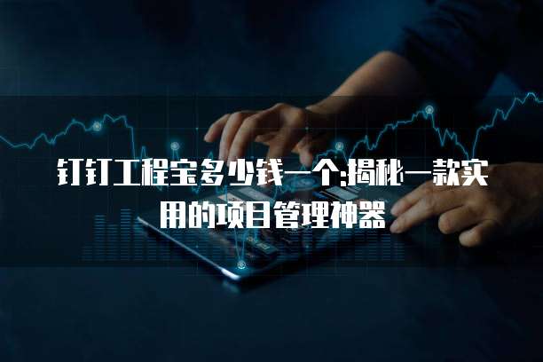 钉钉工程宝多少钱一个:揭秘一款实用的项目管理神器