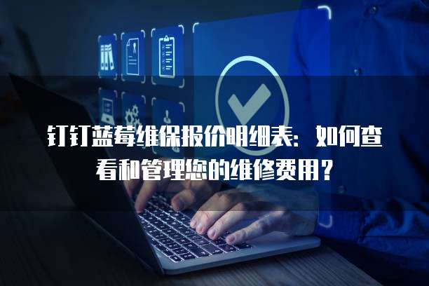 钉钉蓝莓维保报价明细表:如何查看和管理您的维修费用?
