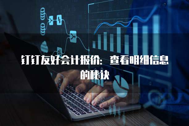 钉钉友好会计报价:查看明细信息的秘诀