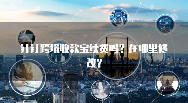 钉钉跨境收款宝续费吗?在哪里修改?