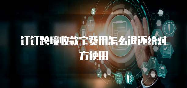 钉钉跨境收款宝费用怎么退还给对方使用