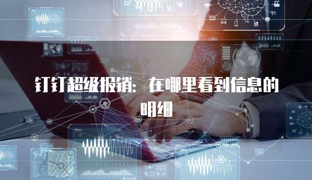 钉钉超级报销:在哪里看到信息的明细