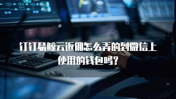 钉钉易鲸云返佣怎么弄的到微信上使用的钱包吗?