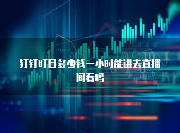钉钉盯目多少钱一小时能进去直播间看吗