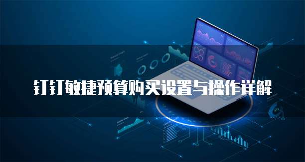 钉钉敏捷预算购买设置与操作详解