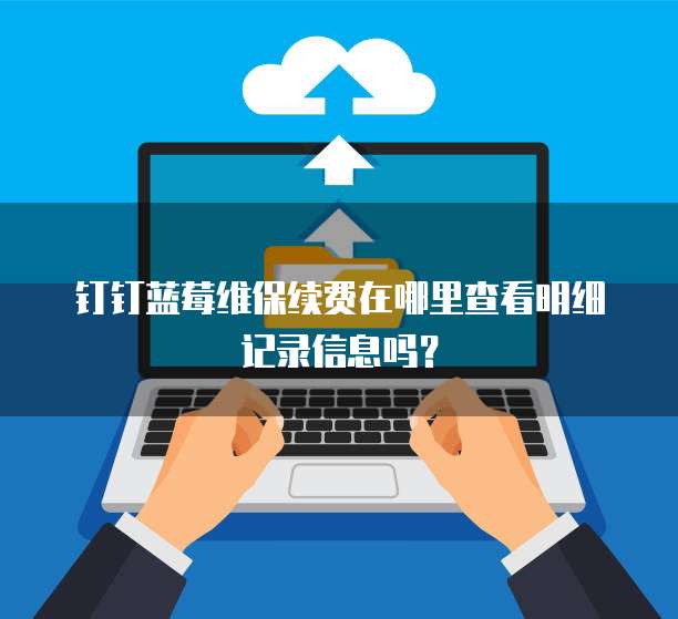 钉钉蓝莓维保续费在哪里查看明细记录信息吗?