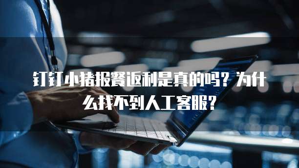 钉钉小猪报餐返利是真的吗?为什么找不到人工客服?
