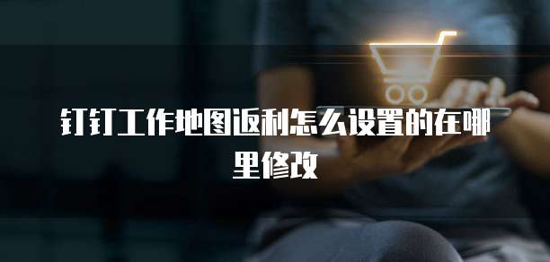 钉钉工作地图返利怎么设置的在哪里修改