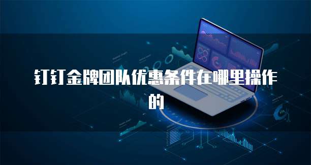 钉钉金牌团队优惠条件在哪里操作的