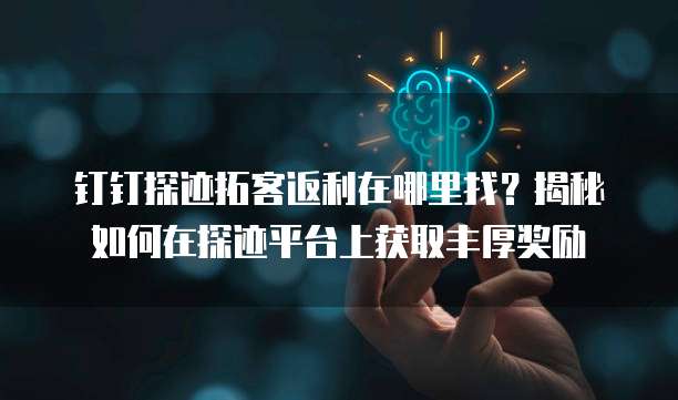 钉钉探迹拓客返利在哪里找?揭秘如何在探迹平台上获取丰厚奖励