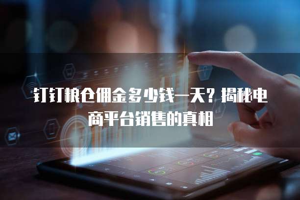 钉钉粮仓佣金多少钱一天?揭秘电商平台销售的真相