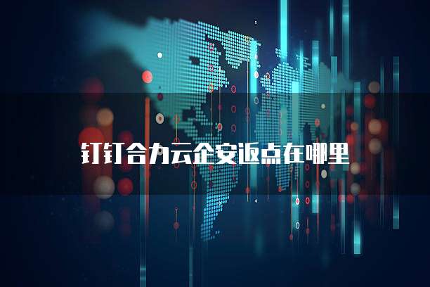 钉钉合力云企安返点在哪里