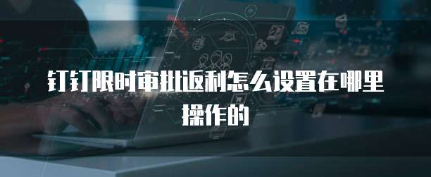 钉钉限时审批返利怎么设置在哪里操作的