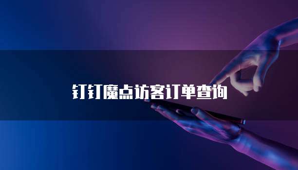 钉钉魔点访客订单查询