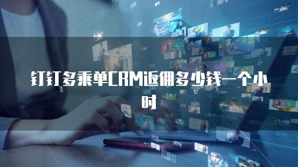 钉钉多乘单CRM返佣多少钱一个小时