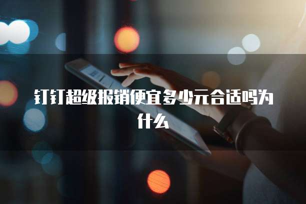 钉钉超级报销便宜多少元合适吗为什么