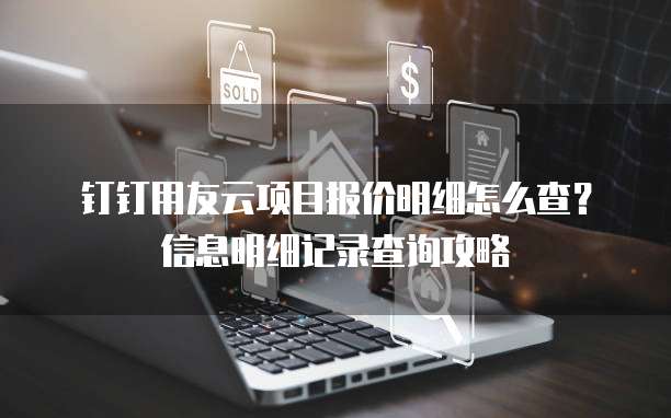 钉钉用友云项目报价明细怎么查?信息明细记录查询攻略