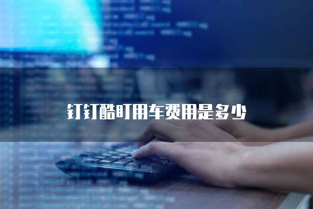 钉钉酷盯用车费用是多少