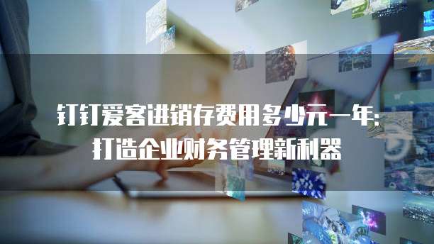 钉钉爱客进销存费用多少元一年:打造企业财务管理新利器