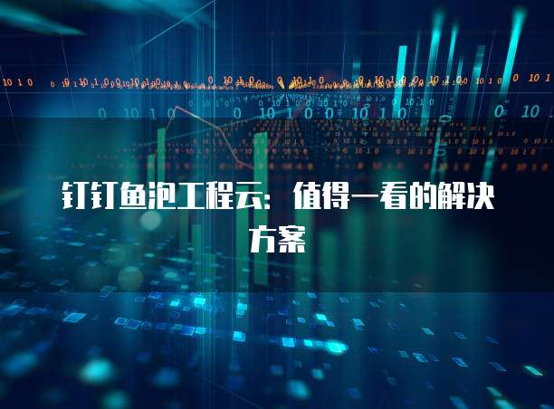 钉钉鱼泡工程云:值得一看的解决方案