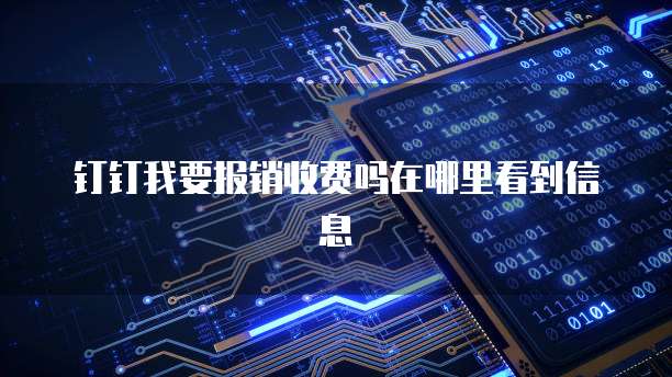 钉钉我要报销收费吗在哪里看到信息