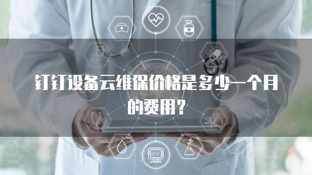 钉钉设备云维保价格是多少一个月的费用?