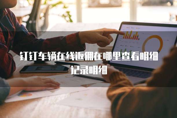 钉钉车辆在线返佣在哪里查看明细记录明细
