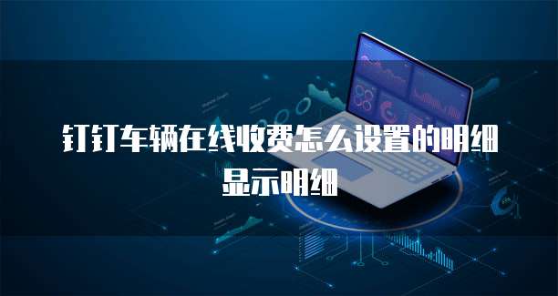钉钉车辆在线收费怎么设置的明细显示明细