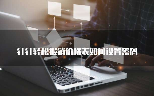 钉钉轻松报销价格表如何设置密码