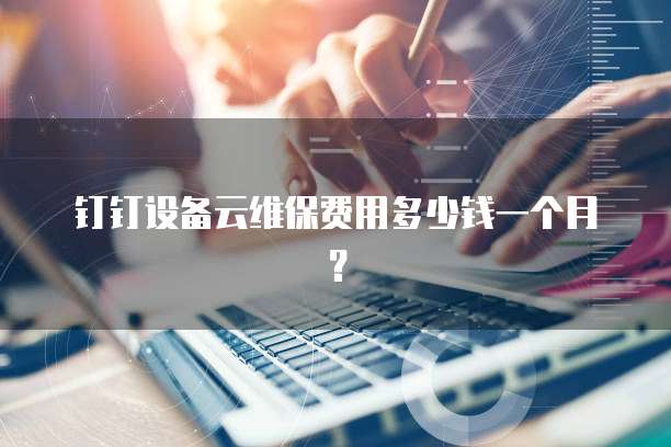 钉钉设备云维保费用多少钱一个月?