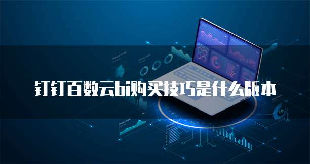钉钉百数云bi购买技巧是什么版本