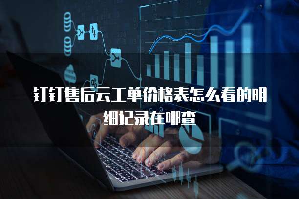 钉钉售后云工单价格表怎么看的明细记录在哪查