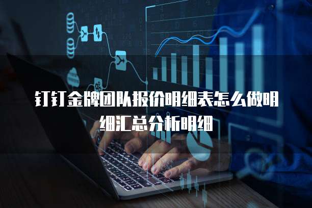 钉钉金牌团队报价明细表怎么做明细汇总分析明细