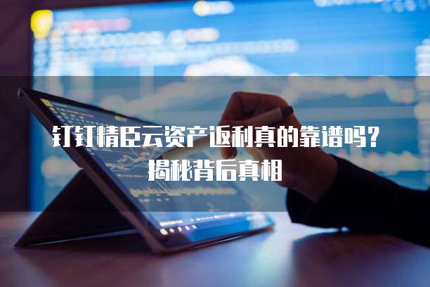钉钉精臣云资产返利真的靠谱吗?揭秘背后真相