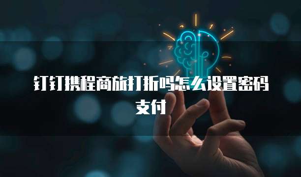 钉钉携程商旅打折吗怎么设置密码支付
