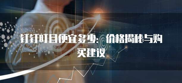 钉钉盯目便宜多少：价格揭秘与购买建议