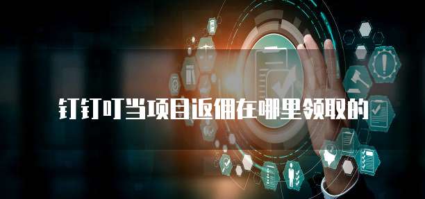 钉钉叮当项目返佣在哪里领取的