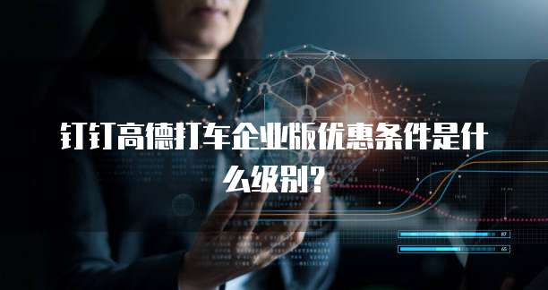 钉钉高德打车企业版优惠条件是什么级别?