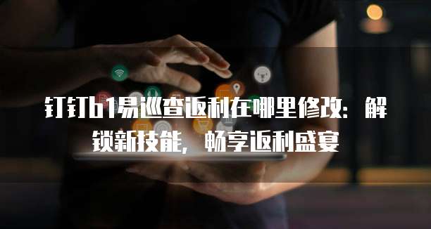 钉钉b1易巡查返利在哪里修改:解锁新技能,畅享返利盛宴