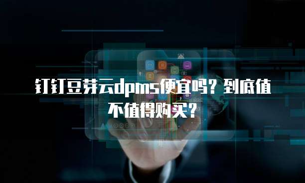 钉钉豆芽云dpms便宜吗?到底值不值得购买?