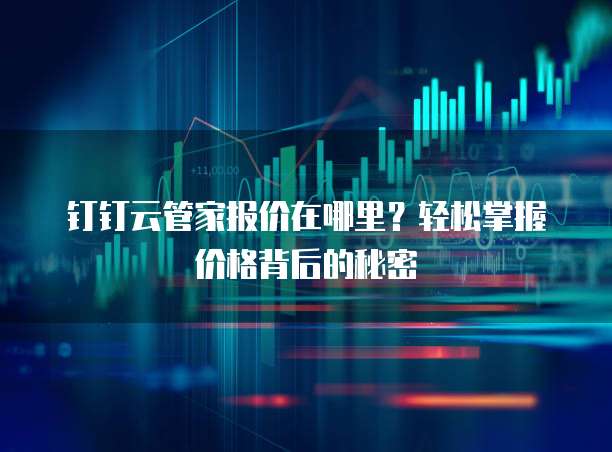 钉钉云管家报价在哪里?轻松掌握价格背后的秘密