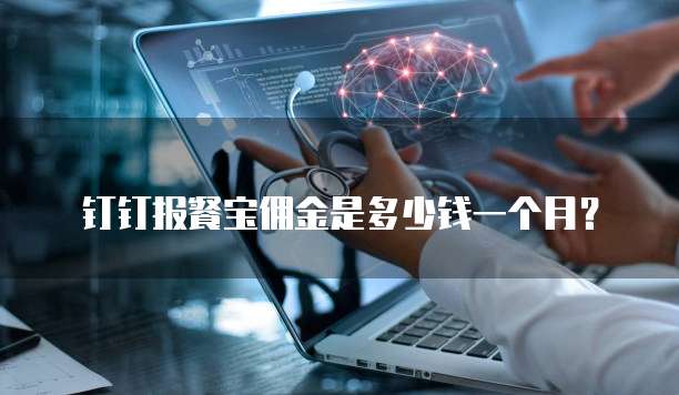 钉钉报餐宝佣金是多少钱一个月?