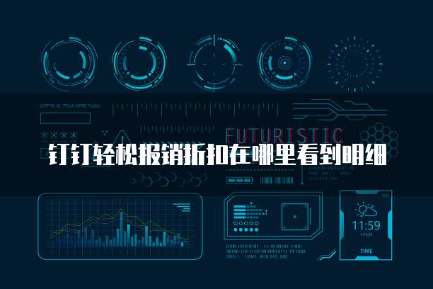 钉钉轻松报销折扣在哪里看到明细