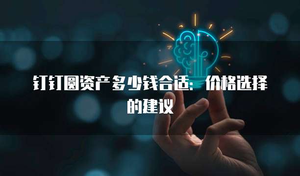 钉钉圆资产多少钱合适:价格选择的建议