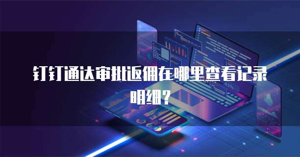 钉钉通达审批返佣在哪里查看记录明细?